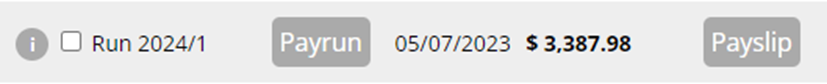 Payrun example