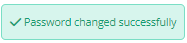 an image of password changed successfully