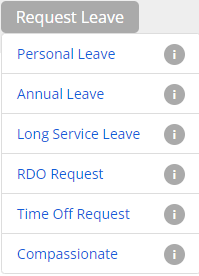 All leave type options