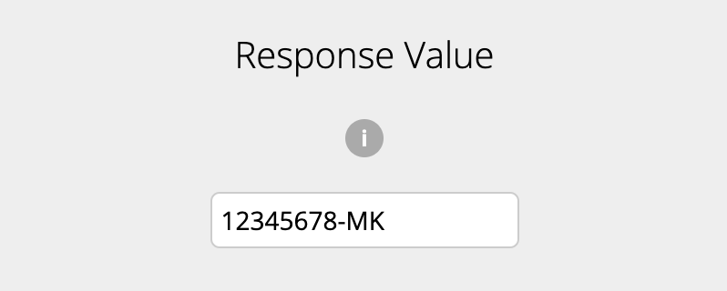 Image of the Response Value options
