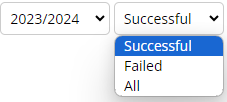 super proccess history filter options